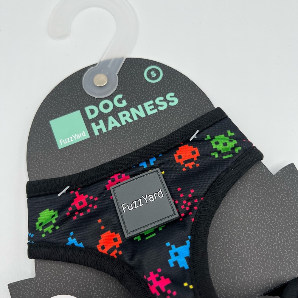 Fuzz Yard Arcade Game Print Dog Harness Dog’s Size Small - Picture 2 of 6